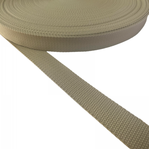 Strap Synthetic Soft Beige Color 30 mm Thickness 1 mm